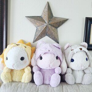 Set 3 Pote Usa Loppy Baby Rabbit Plush Costume Collection